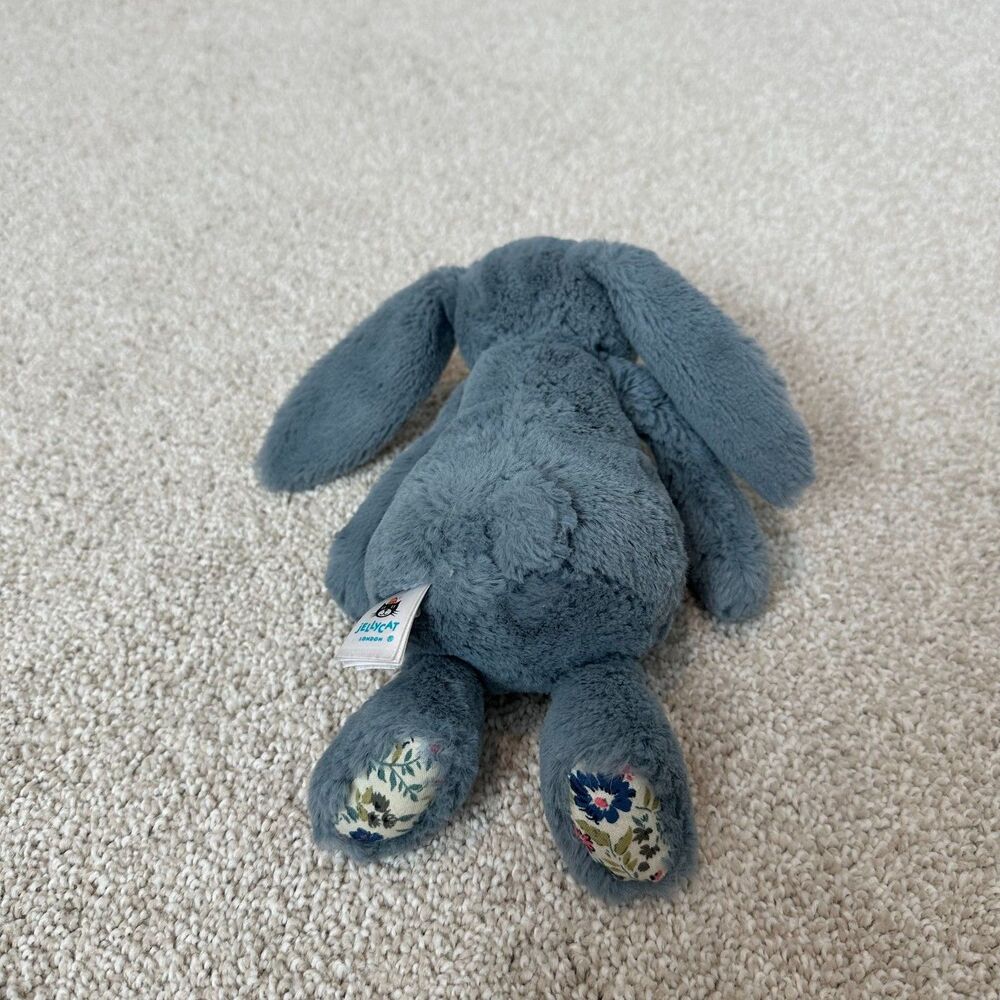 Jellycat Blossom Dusky Blue Bunny Small 7" - Picture 3 of 5